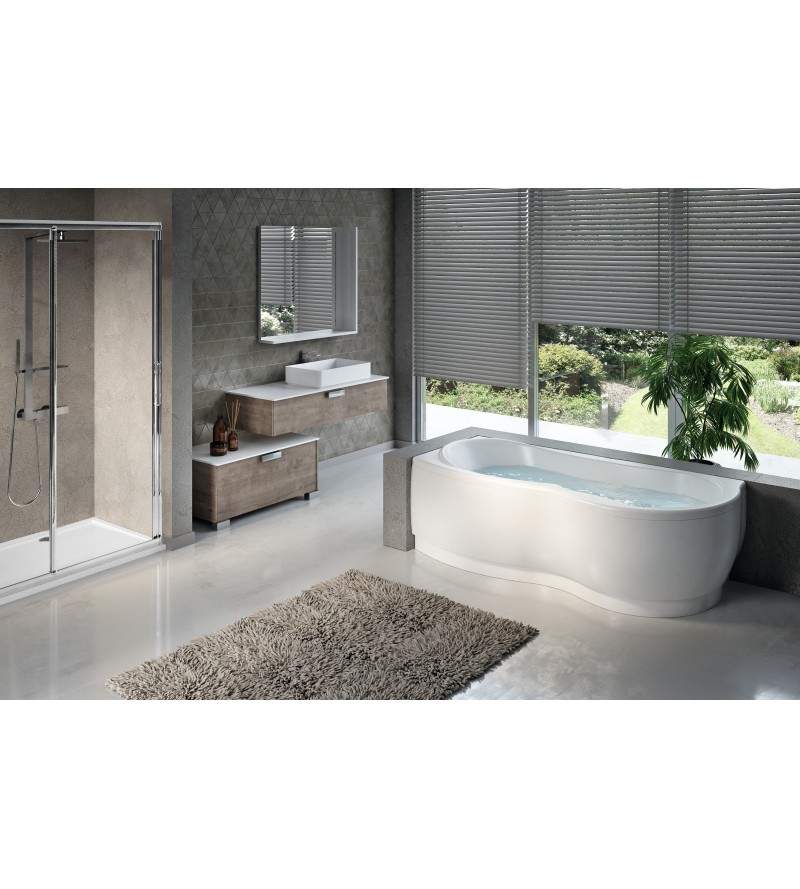 Corner bathtub without hydromassage Novellini Venus