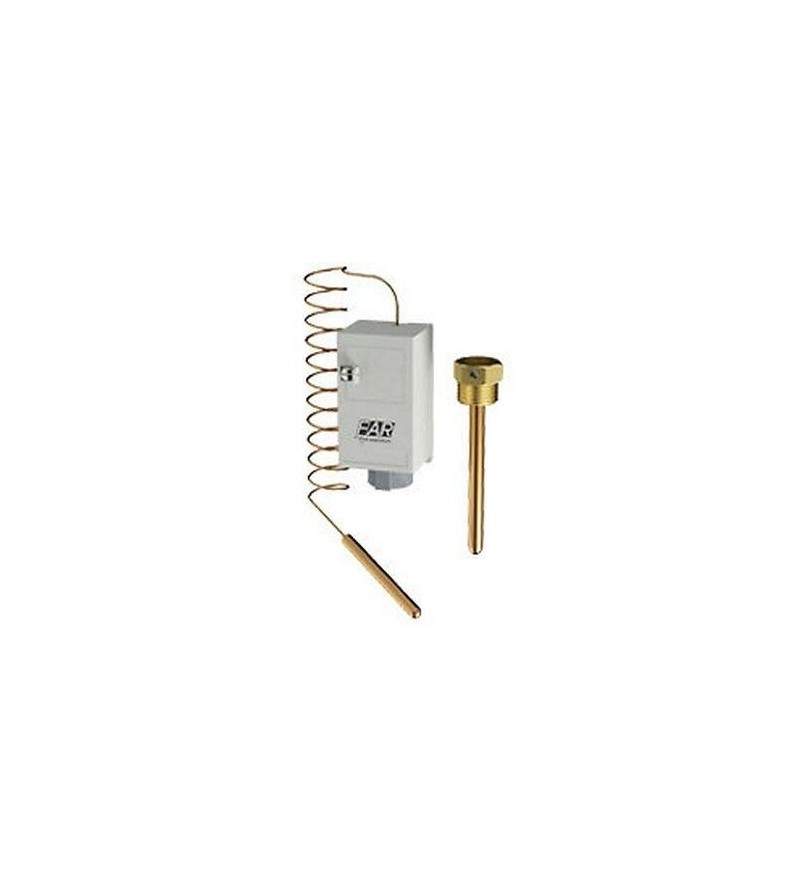 Thermostat mit Kapillarrohr zur Fernmessung und geschützter Einstellung FAR 7953