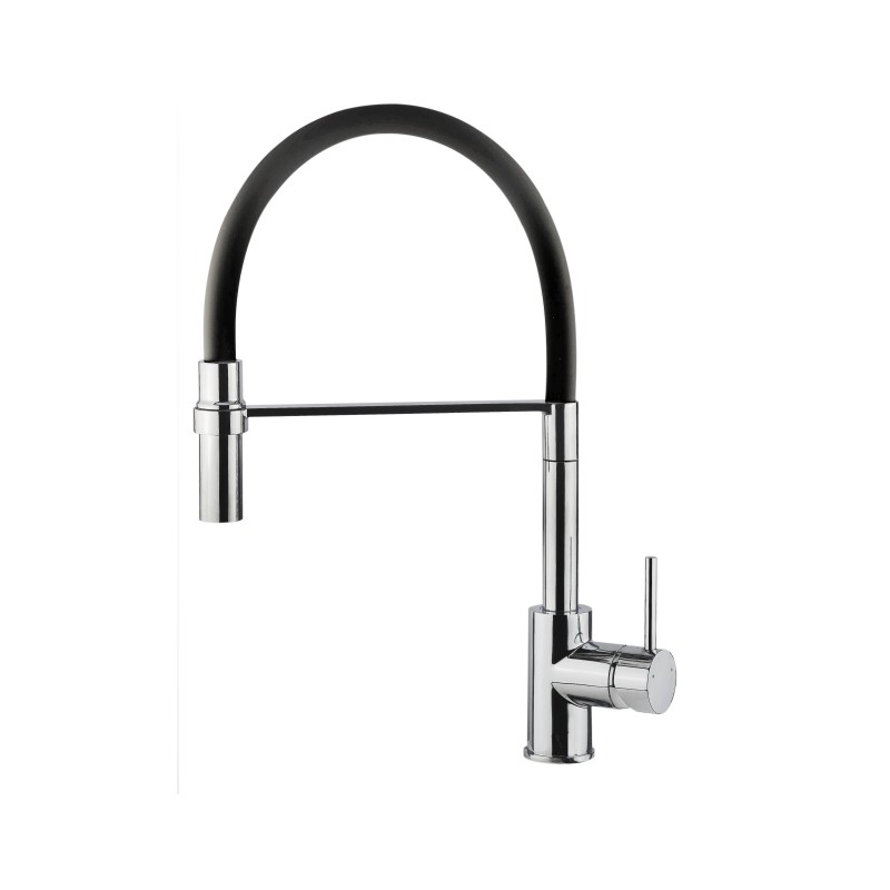 Pull-out shower kitchen sink mixer in chrome ICROLLA Mojito 7597CR