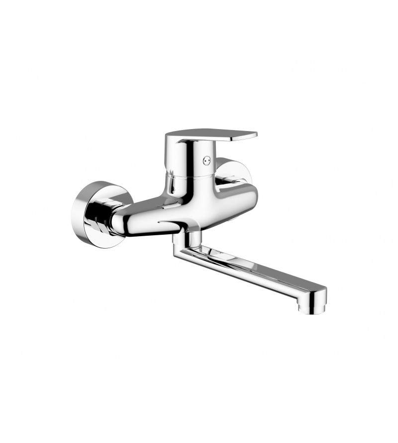 Wall mounted kitchen sink mixer with adjustable spout Teorema Sonic 8C500