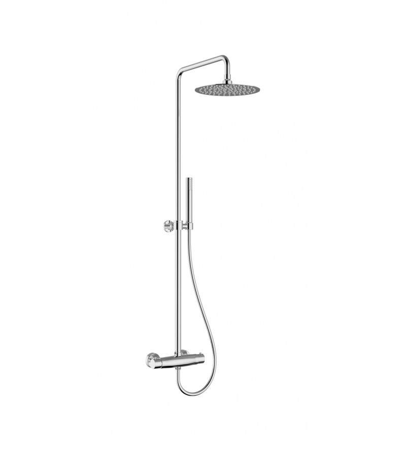 Round model shower column with thermostatic mixer Teorema 15250