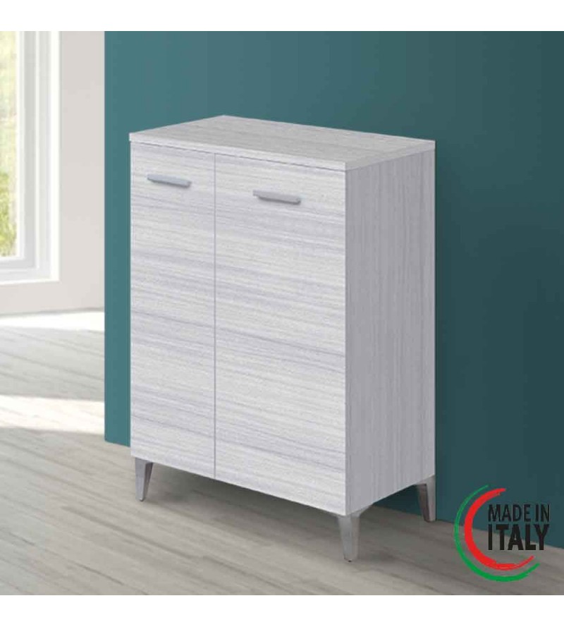 Gray wardrobe or shoe cabinet 60 cm Feridras Stella 799098