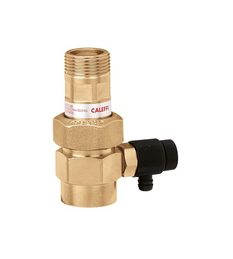 Automatic shut-off cock for expansion vessel with drain cock Caleffi 558