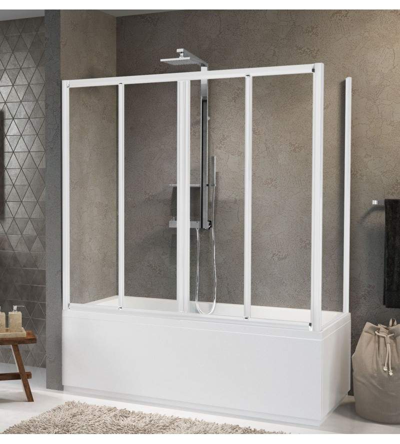 Bath screen with 2 folding doors Novellini Aurora 2SV4