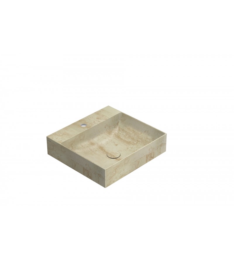Lavabo rectangular de cerámica 50.47 Globo T-Edge B6R51