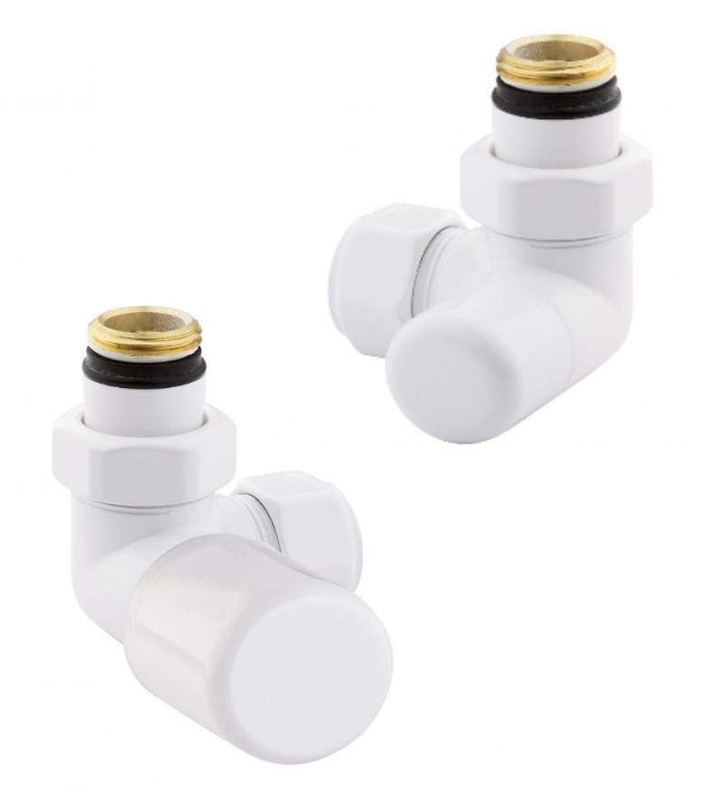 White color valve kit for left-hand version towel radiators Arteclima KITVAL3