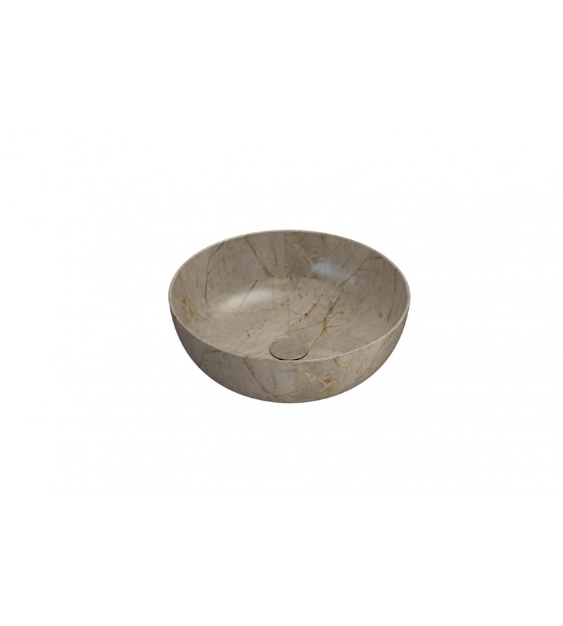 Round ceramic washbasin Ø45 cm Globo T-EDGE B6T45