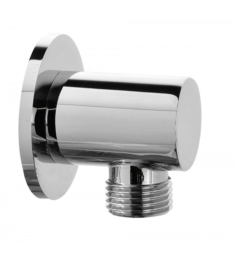 Round model water inlet connection, chrome color Damast Lindos 13801