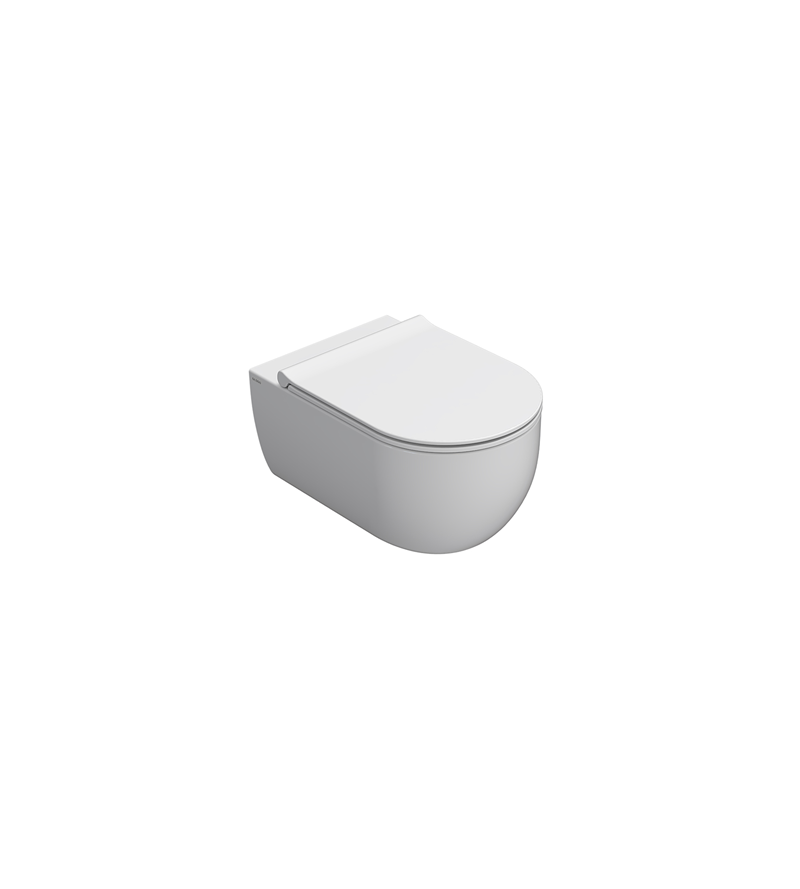 Keramik-WC wandhängend ohne Rand 53.34 Globo Mode MES02