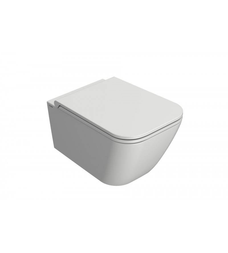 Wandmontage der Keramik-Toilette ohne Rand 52.36 Globo Stone STS05