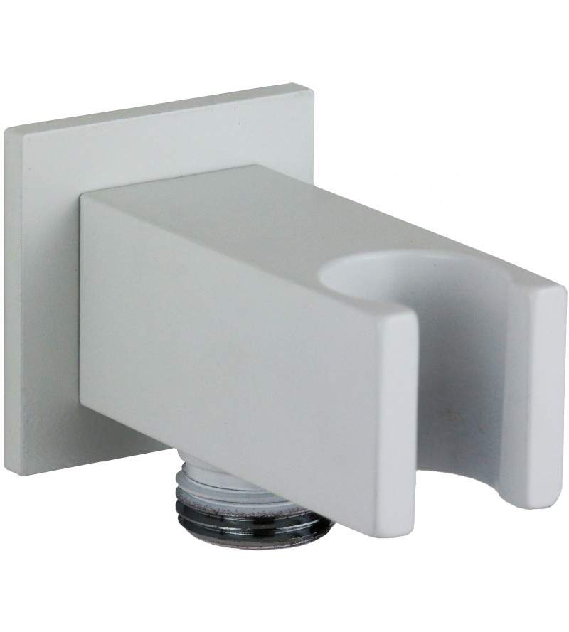 Water intake with support in opaque white colour Damast Simi 15389
