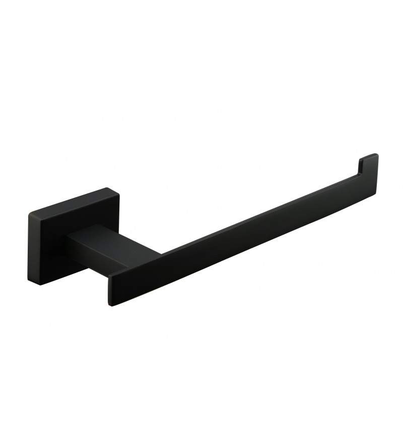 Porte-rouleau de papier toilette modèle carré noir mat Icrolla Zurigo 16071NO