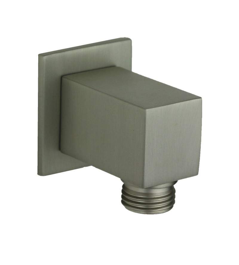 Brushed steel color square water intake Damast Simi 15478