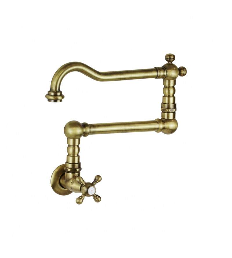 Jointed pot filler tap in antique bronze colour P&B Classical 62560BR