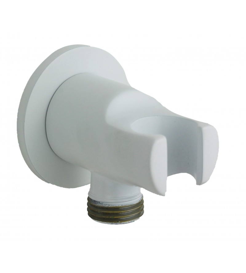 Water intake with support in opaque white colour Damast Lindos 15388