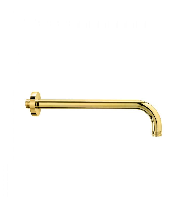Brass shower arm 350 mm gold color Damast Pegaso 35 15368