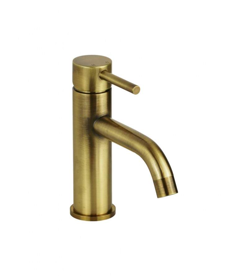 Miscelatore per lavabo modello tondo in colore bronzo Pollini Jessy MXLAMCMMCOA