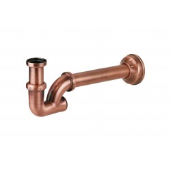 Copper colored column sink...