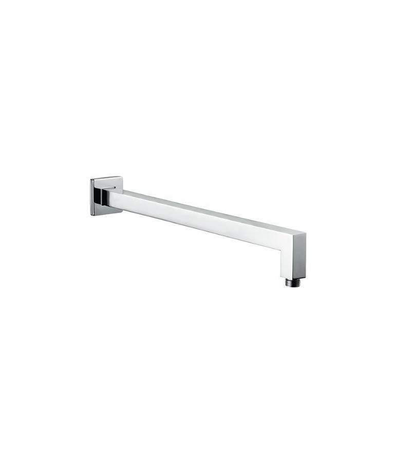 Square shower arm in chrome color 300 mm Damast Cassiopea 12602