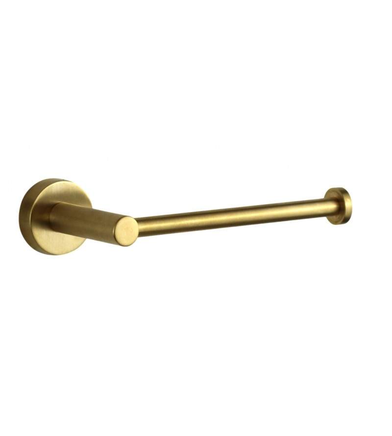 Toilet paper holder in brushed gold colored brass Icrolla 16107.ABG