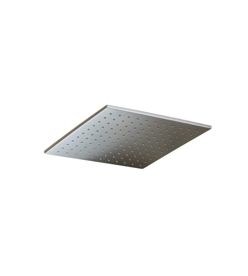 Square shower head 200 x 200 in brushed steel colour Paffoni SYNCRO ZSOF075ST