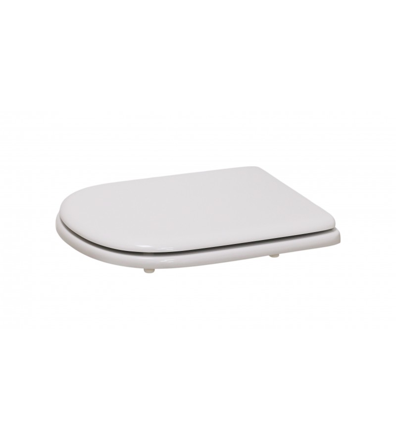 Toilet seat with brass hinges for series WCs Gemma2 Dolomite Niclam N115