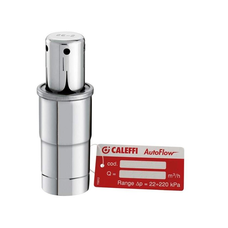 Spare AUTOFLOW® cartridge complete with metal tag and metal chain 2,50 40 390 kPa CALEFFI 032H5 XXX