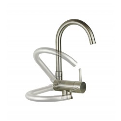 Sink mixer with brushed...