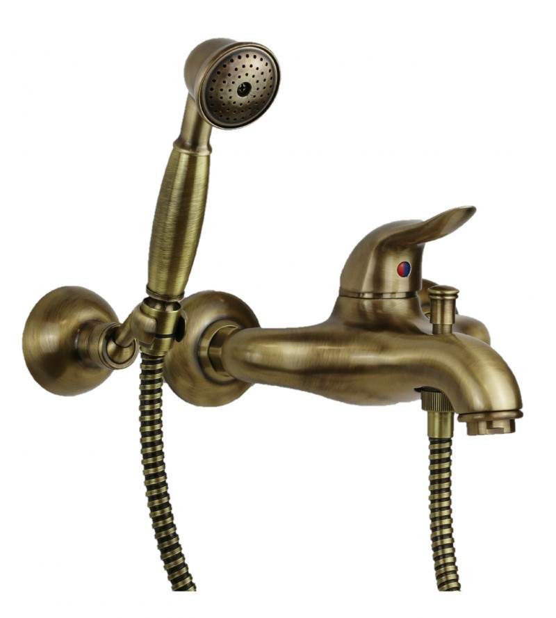 Miscelatore vasca esterno con set doccia in colore bronzo Nice Wilson 2828003B