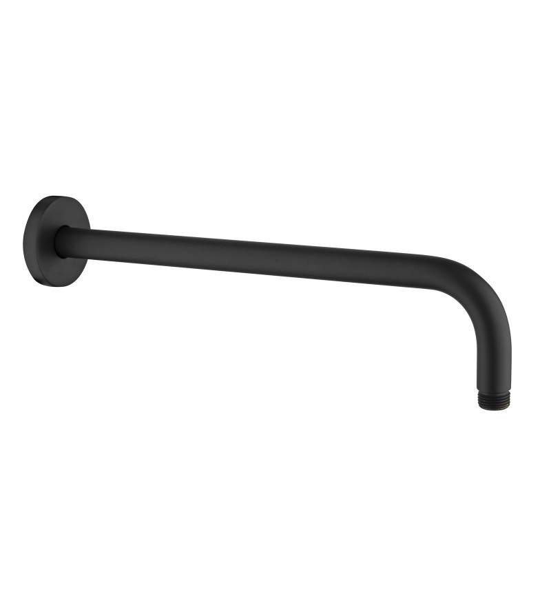 Shower arm size 300 mm in matt black color Paffoni ZSOF035NO
