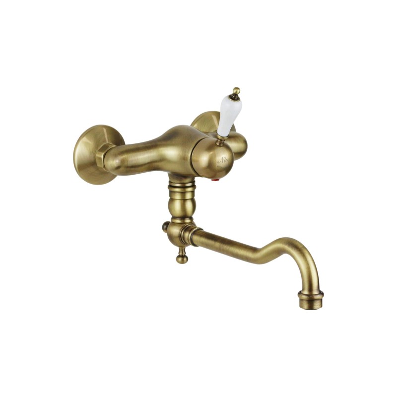 Retro model wall mounted kitchen sink mixer in bronze color NICE 600032BB