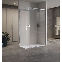 Shower enclosure with 100...