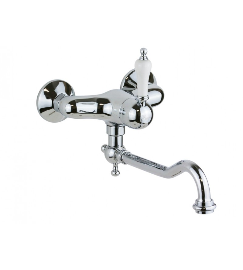 Wall mounted kitchen sink mixer with 180° swivel spout Resp Rubinetteria Caesar 150.420