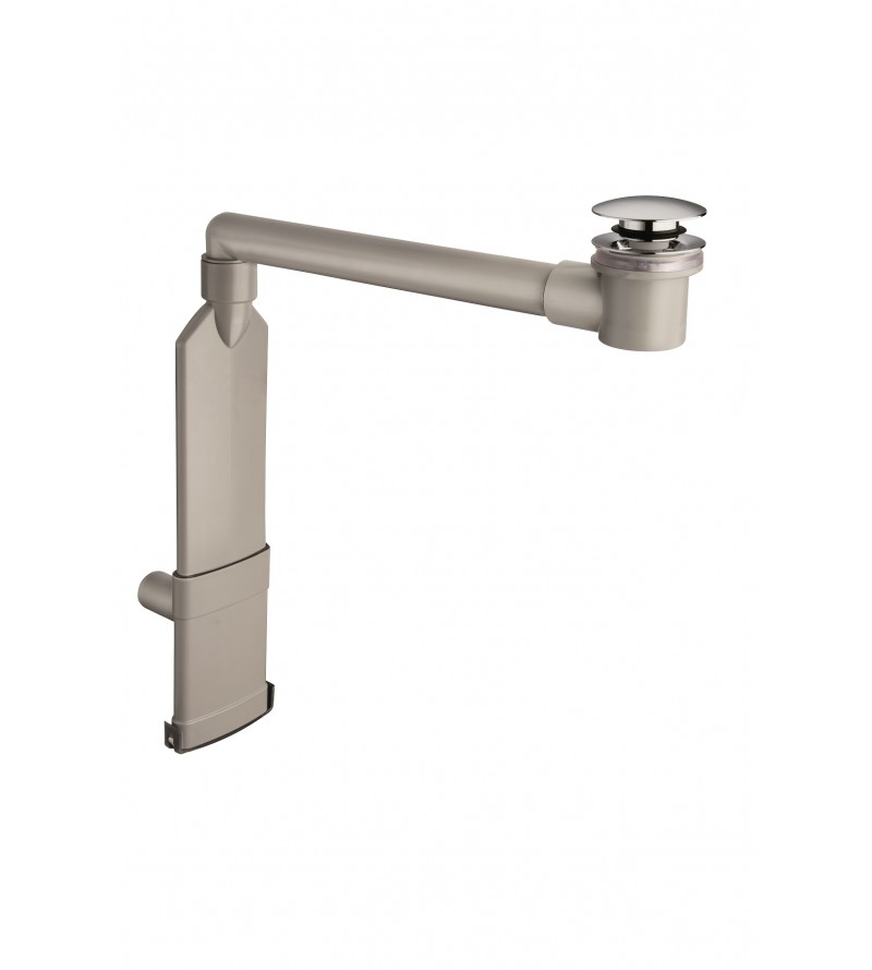 Space-saving siphon for washbasin complete with clic-clac waste Silfra CRIUD150S51