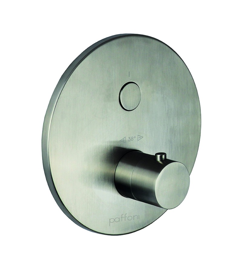 Externes Einbau-Thermostat-Duschset mit 1 Funktion in der Farbe gebürsteter Stahl Paffoni Compact Box CPT013ST