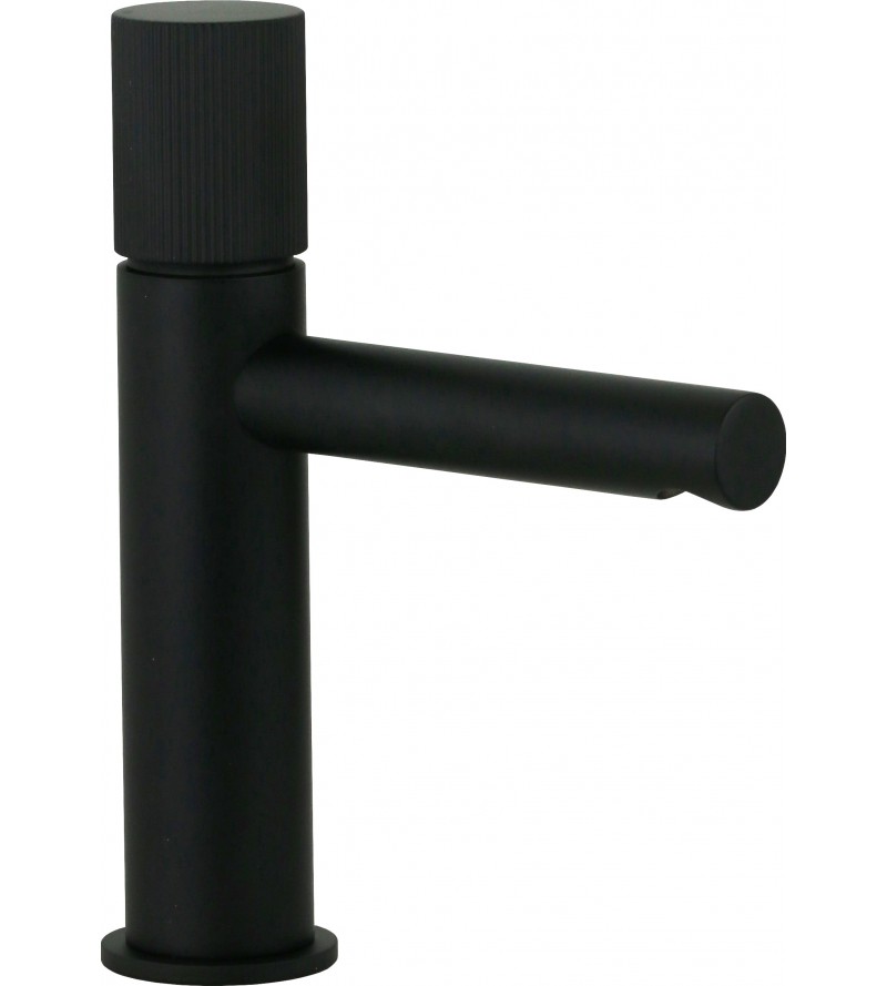 Miscelatore lavabo in ottone colore nero opaco con bocca allungata Paffoni Jo JO071NO