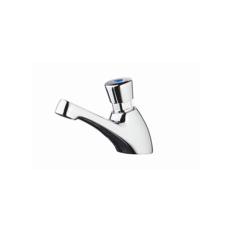 Single water tap, timed 8/12 seconds in chromed brass MCM 900100
