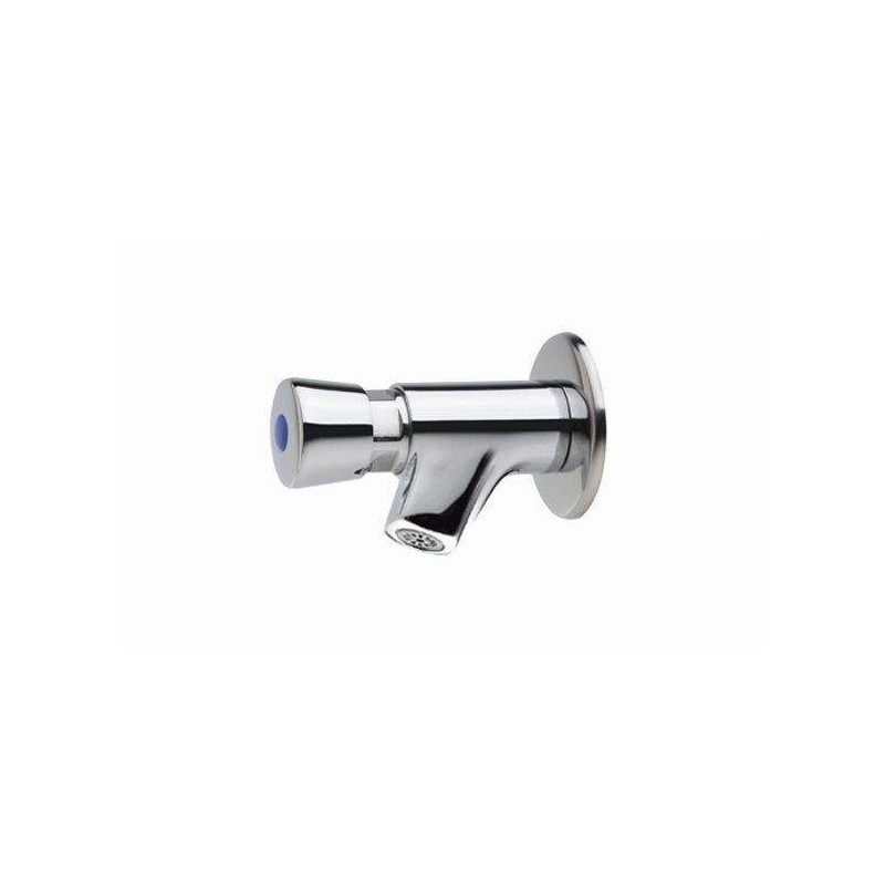 Single water tap with timed button for wall installation MCM 900301