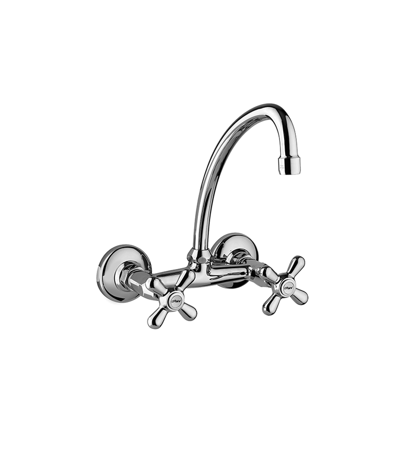 Wall mounted kitchen sink mixer with adjustable spout Paini Liberty 17CR503