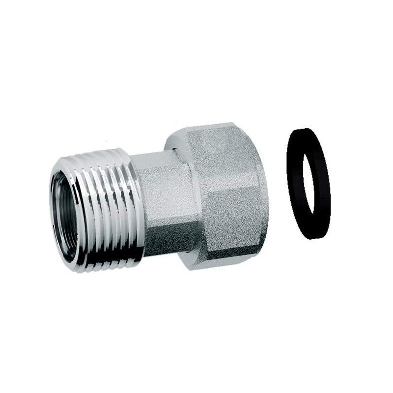 Chrome-plated connection fitting with swivelling nut FAR 8323