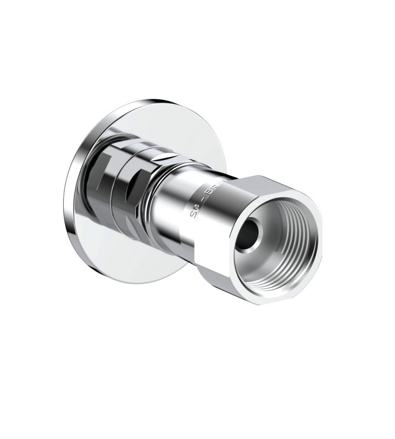 Round brass chrome plated rapid fitting for 3/4G hoses connection INGENIUS  IG112R-3/4GF
