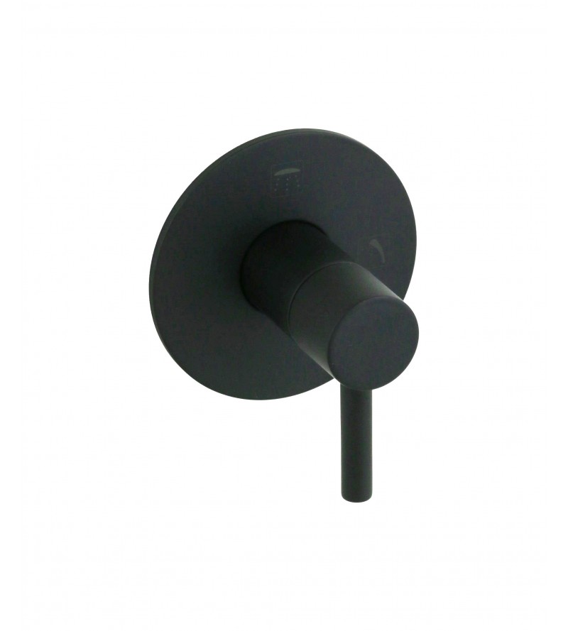 Inverseur intégré bidirectionnel de couleur noir mat Porta & Bini 07502NP