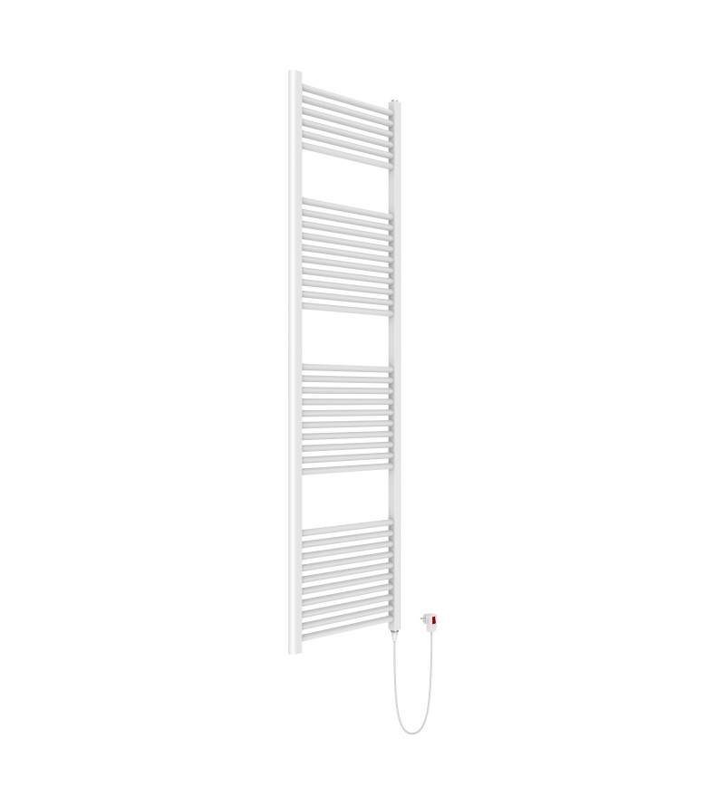 White electric heat-limited towel warmer 1800 x 500 mm Ercos Tekno ASTEEF901005001800