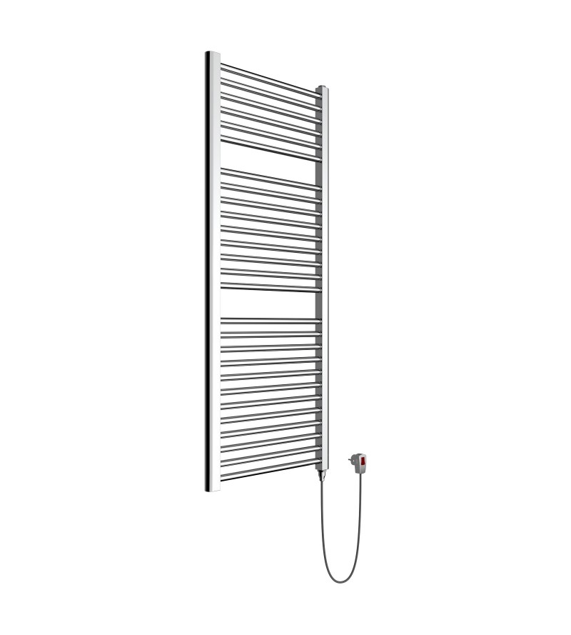 Electric towel warmer chrome color thermo-limited 120 x 50 cm Ercos Tekno ASTCEF930005001200