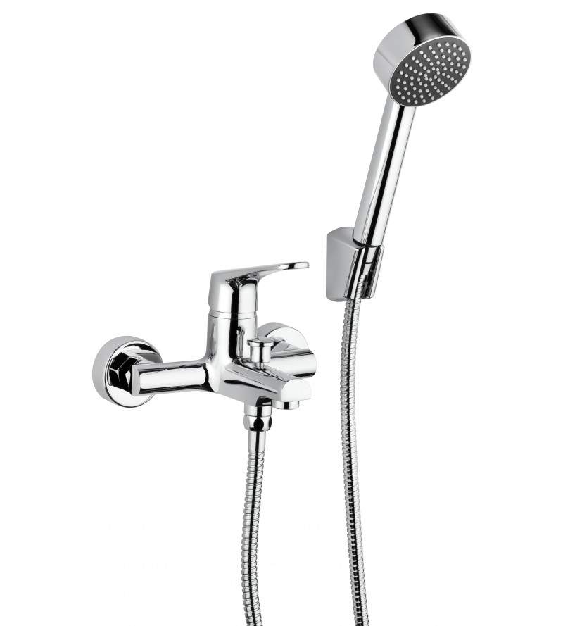 External bath mixer with hand shower and support Piralla Attila 0AT00002A22