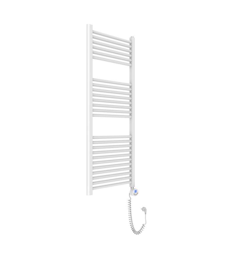Electric towel warmer with digital thermostat 120 x 50 cm, white colour Ercos Tekno ASTETF901005001200