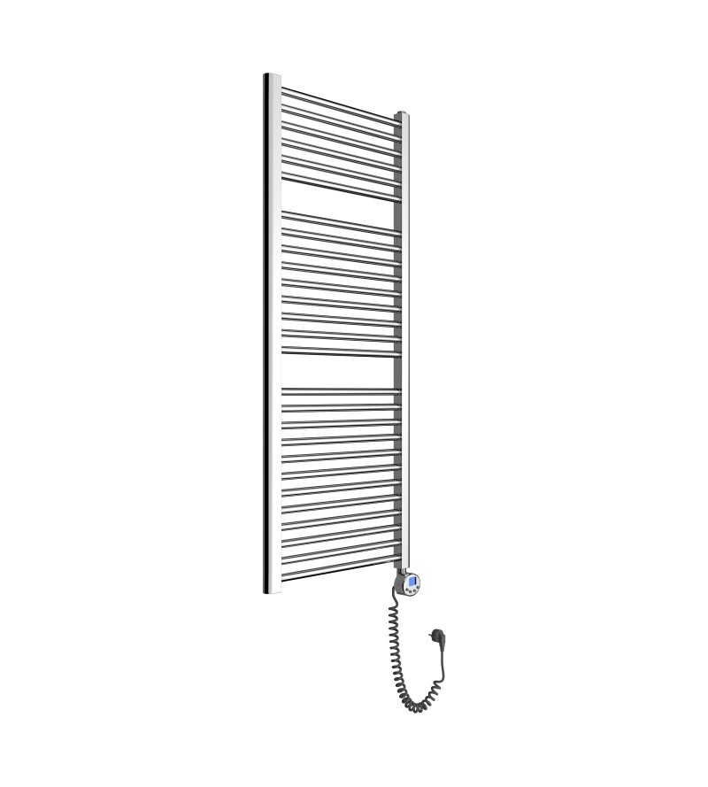Chromed electric towel warmer with digital thermostat 120 x 50 cm Ercos Tekno ASTCTF930005001200
