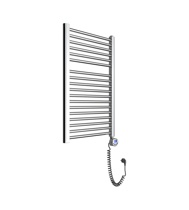 Chromed electric towel warmer with digital thermostat 770 x 500 mm Ercos Tekno ASTCTF930005000770