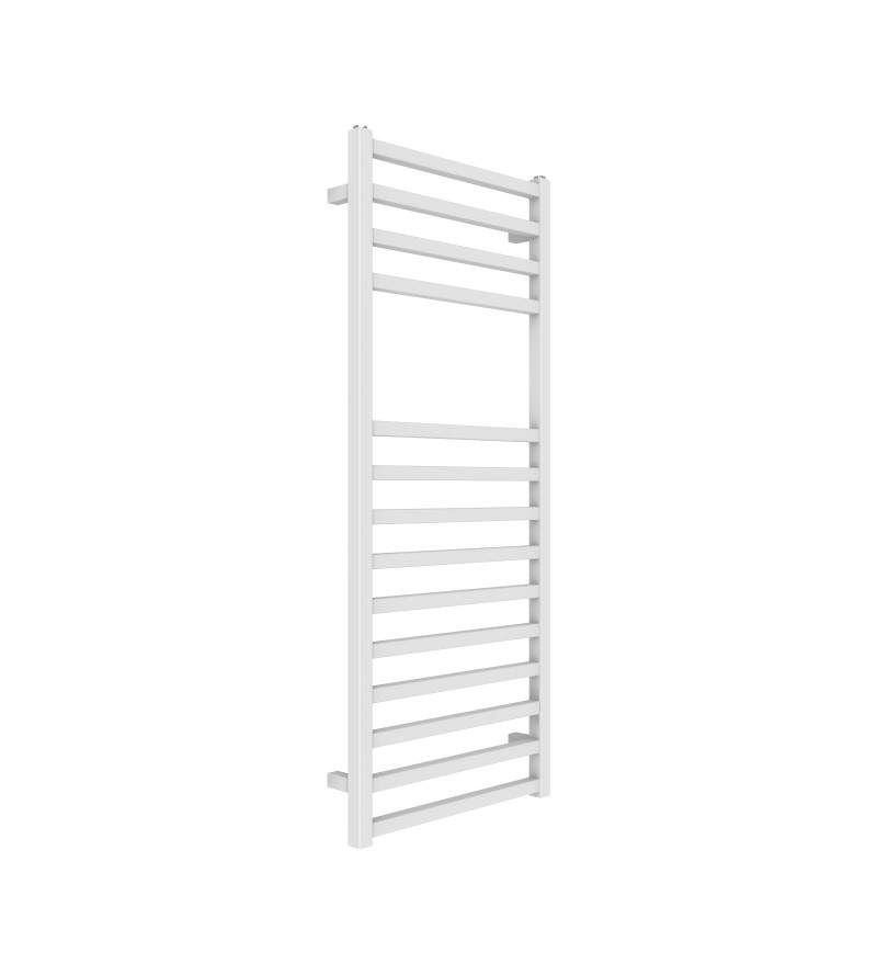 Hydraulic towel warmer radiator, square model, white color 120 x 50 cm Ercos Square ASSQAF901005001200