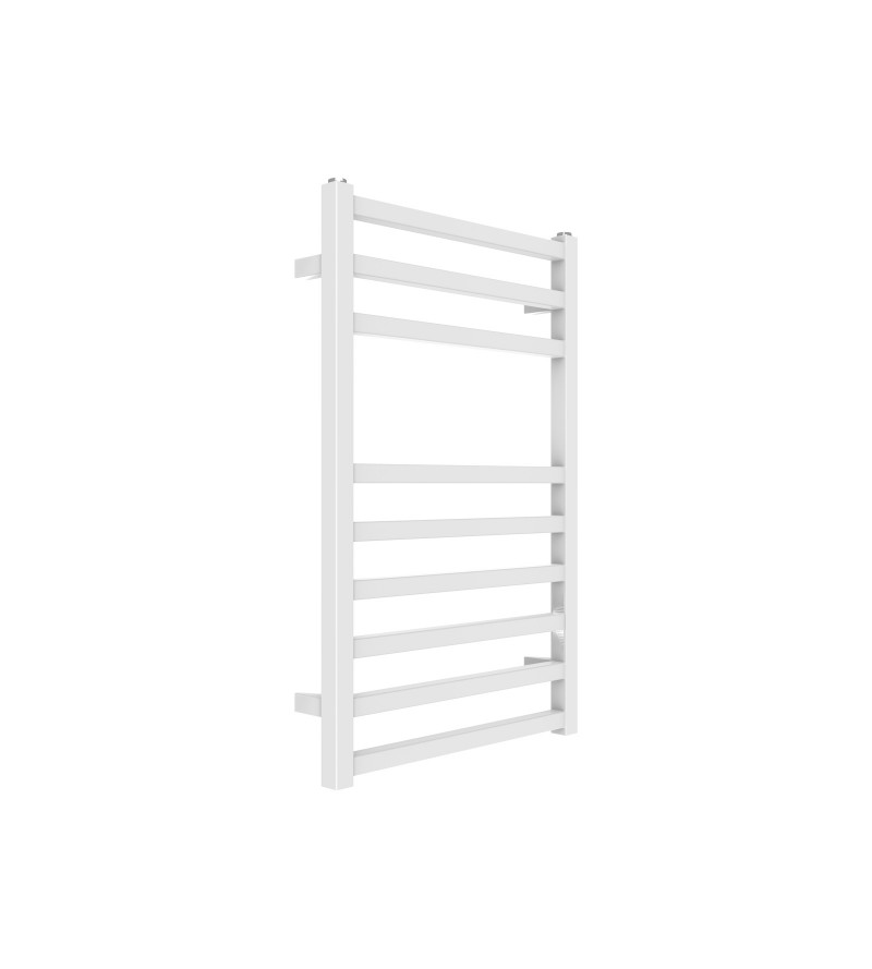 Hydraulic heated towel rail, square model, white color 770 x 500 mm Ercos Square ASSQAF901005000770